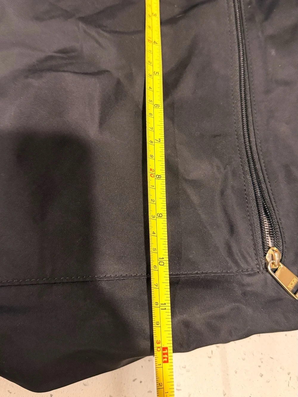 Tumi Black Nylon Backpack with Gold-Tone Hardware